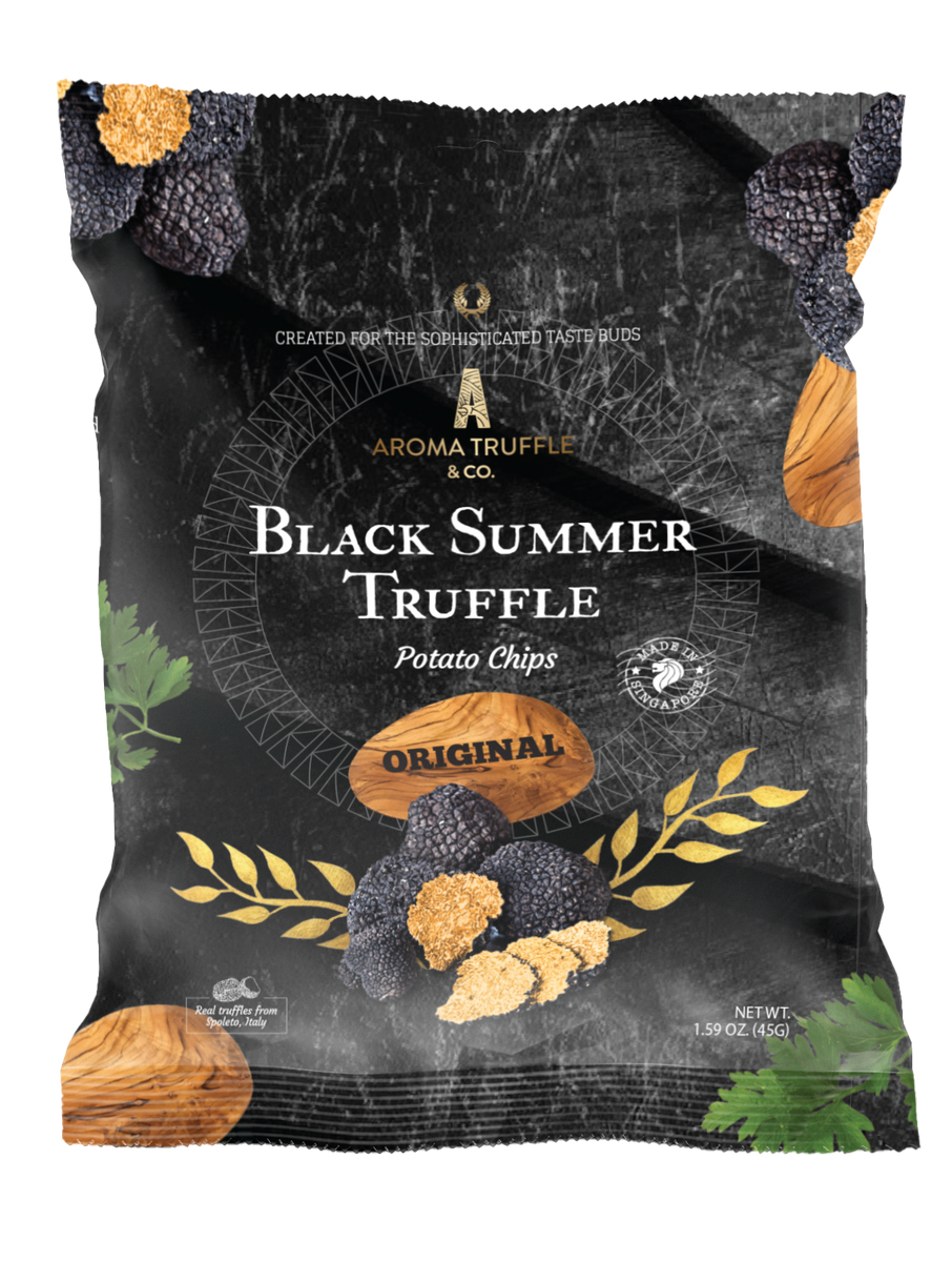 Pillow Pouch Black Summer Truffle Chips Original 45G Aroma Truffle PH