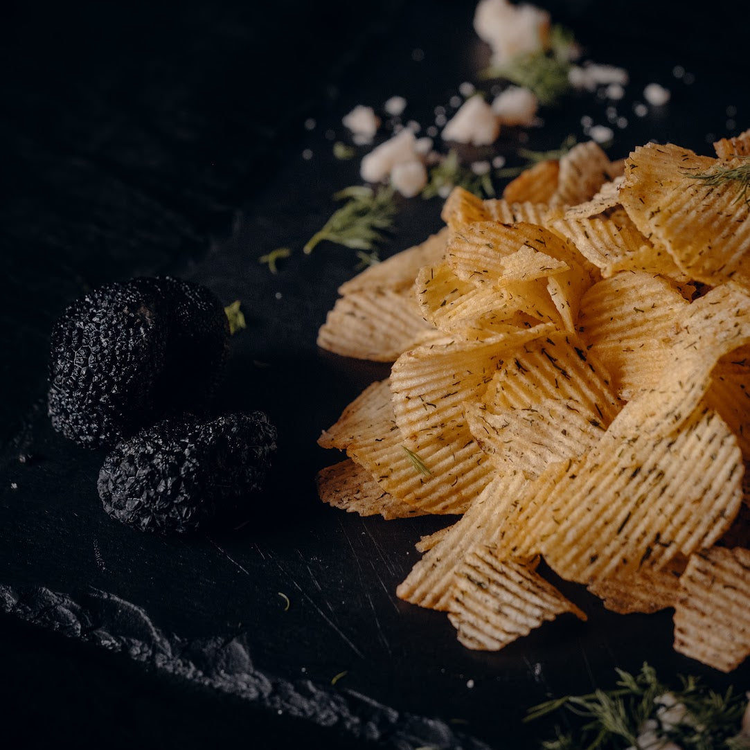 Black Summer Truffle Chips - Parmesan Cheese (100g)