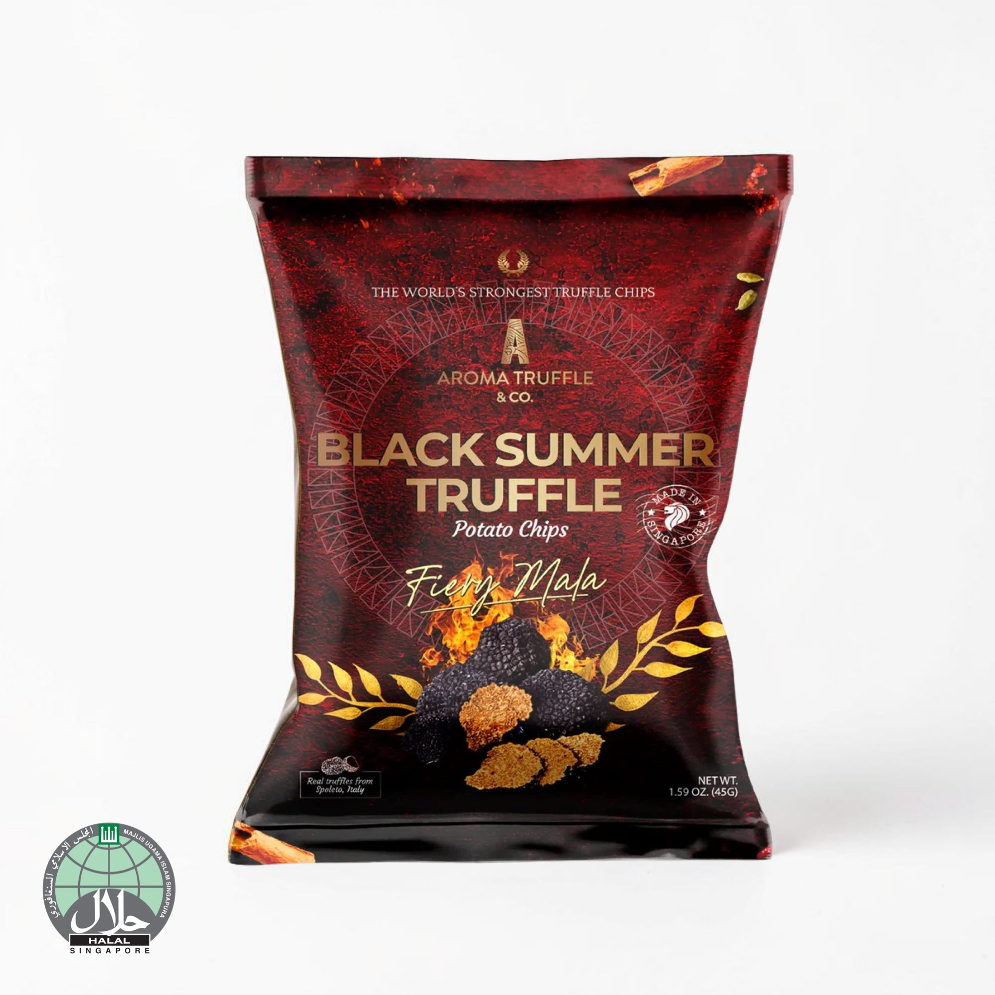 Black Summer Truffle Chips - Fiery Mala (45g)