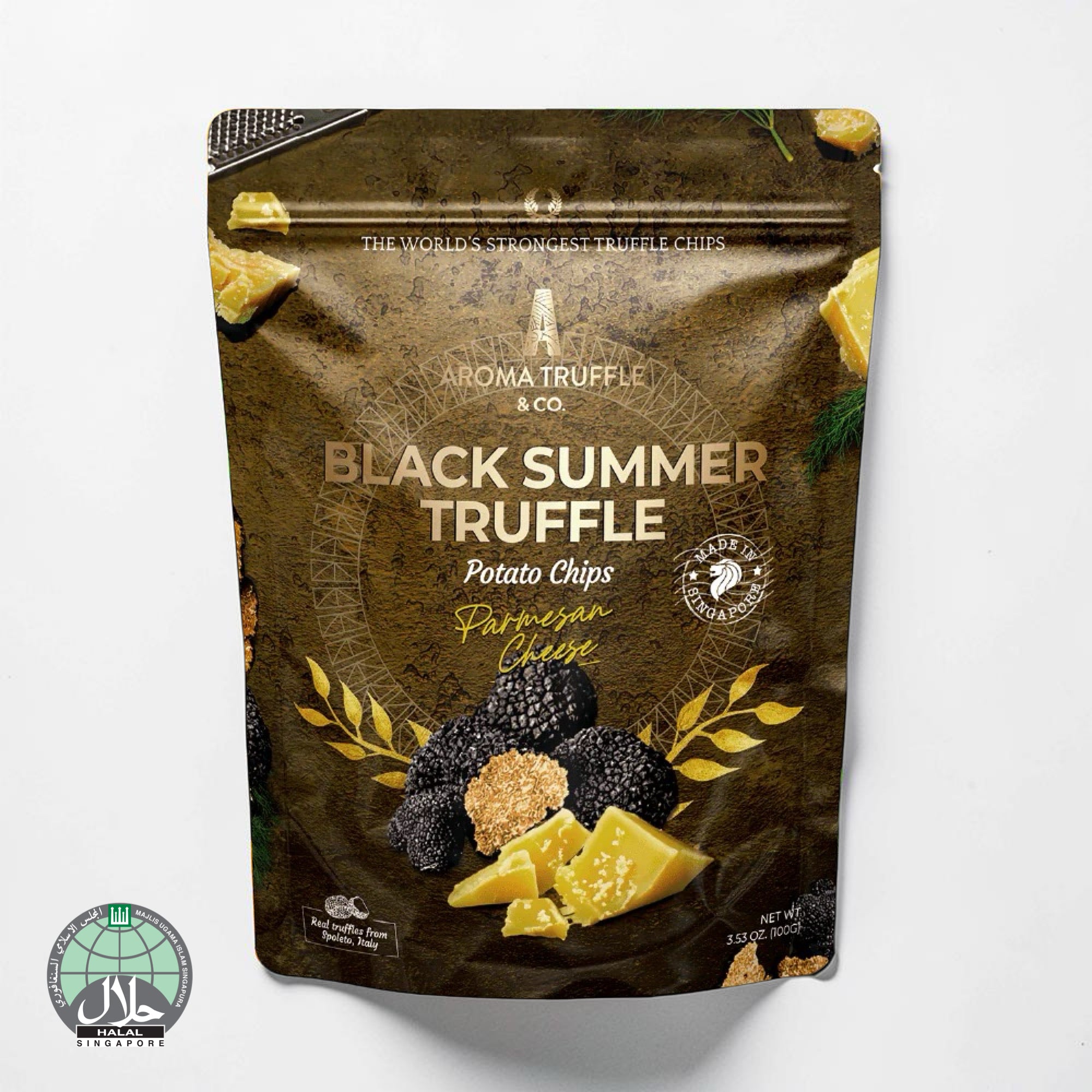 Black Summer Truffle Chips - Parmesan Cheese (100g)