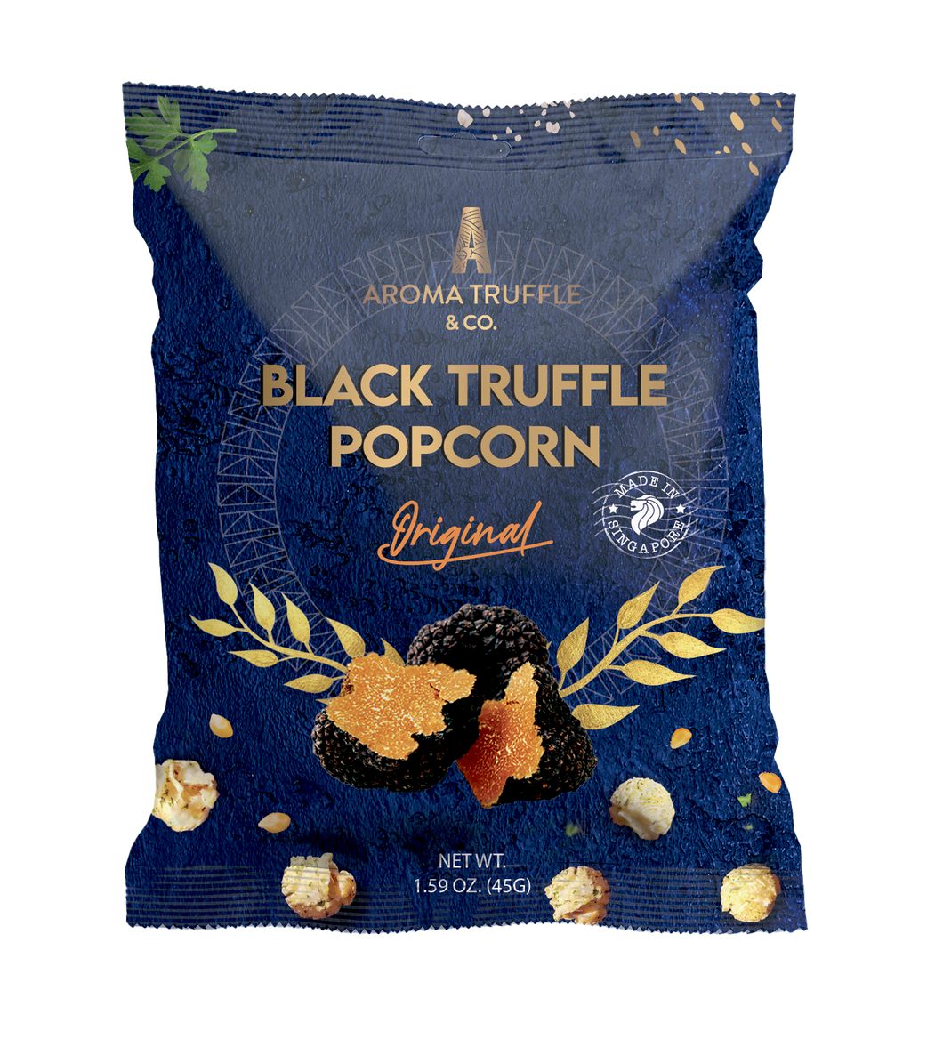 Pillow Pouch Black Summer Truffle Popcorn - Original 45G