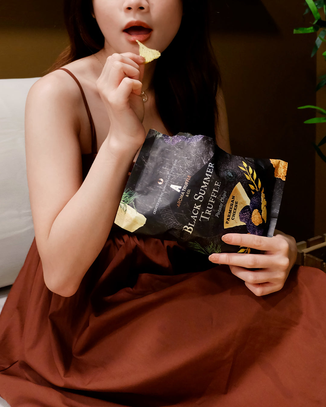 Black Summer Truffle Chips - Parmesan Cheese (45g)