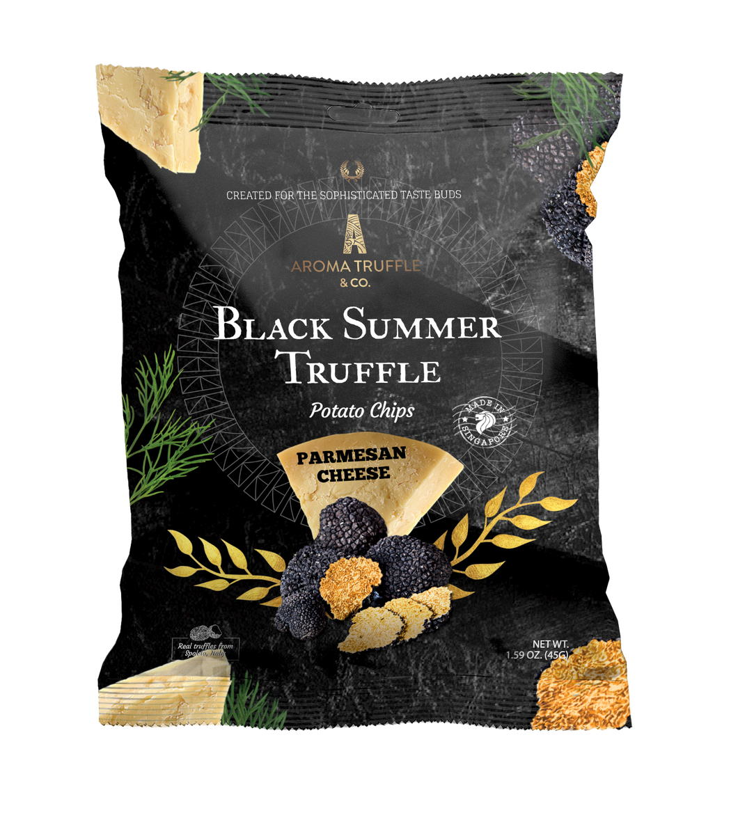 Pillow Pouch Black Summer Truffle Chips - Parmesan Cheese 45G