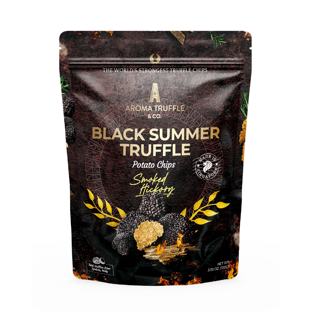 Black Summer Truffle Chips - Smoked Hickory (100g)