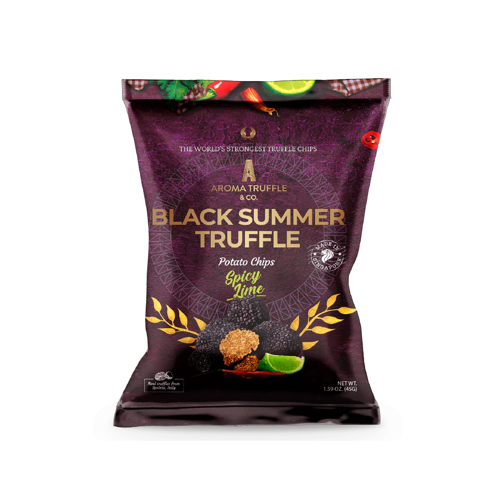 Black Summer Truffle Chips - Spicy Lime (45g)