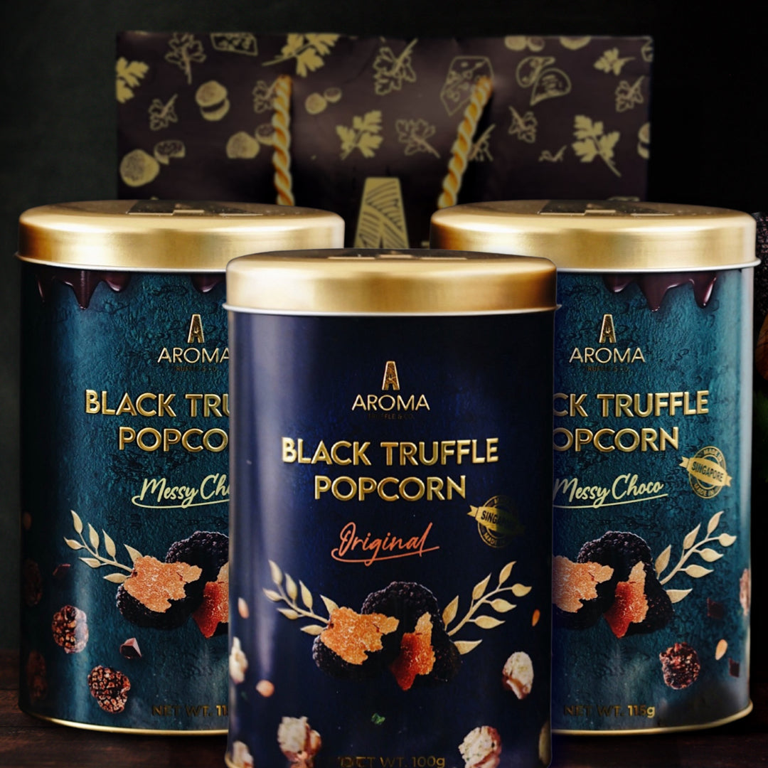 Christmas Package: 3 Black Truffle Popcorn