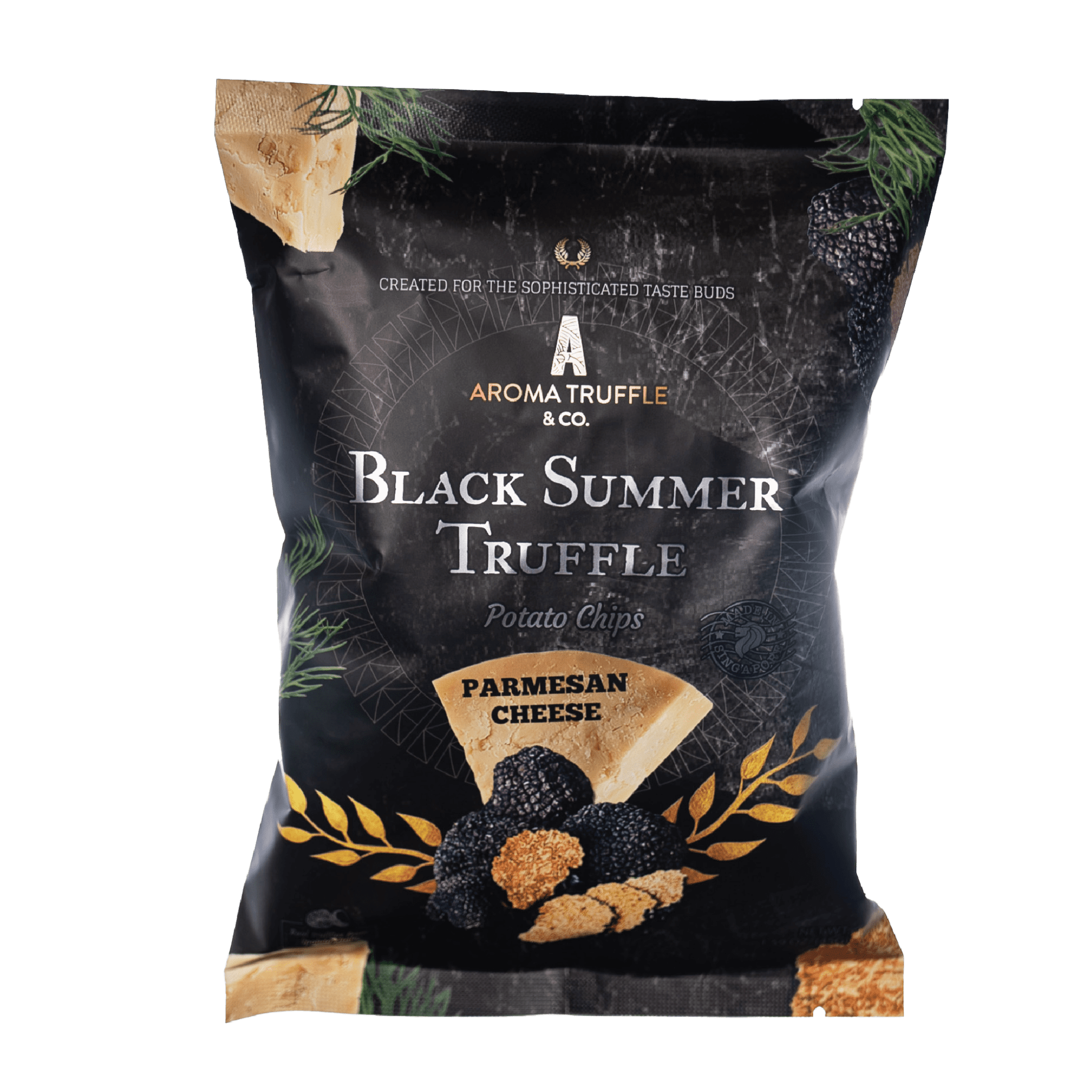 Black Summer Truffle Chips - Parmesan Cheese (45g)